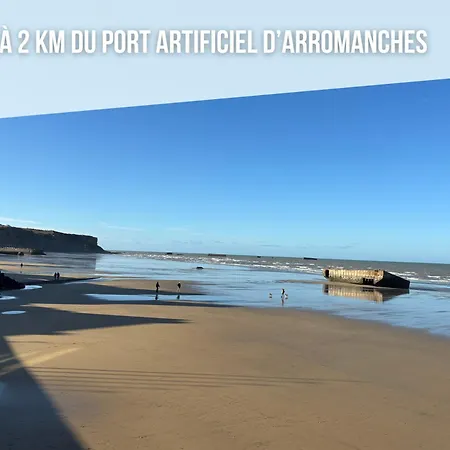 Ecume Maison Vue Degagee Sur Mer, Spacieuse Lumineuse 3 Chambres, 2 Salle D'Eau, 2 Wc A 1Km De La Plage Et Commerces, Plages Du Debarquement, Parking Privatif, Terrasse, Jardin Clos, Table De Ping Pong Aux Beaux Jours, Pres De Bayeux *